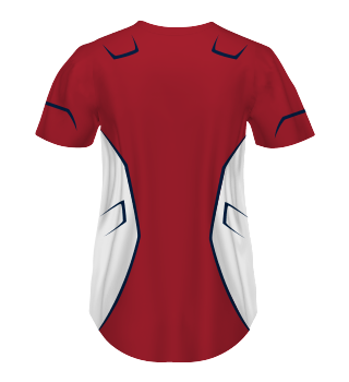 Toptie 2 Pack Womens's Baseball Jersey Softball Jersey Button Down Shirts-Black Red-XL, Women's
