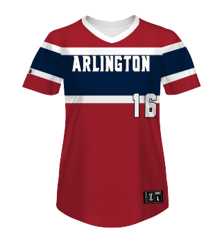 Custom Navy Red-White Two-Button Unisex Softball Jersey Discount – snapmade