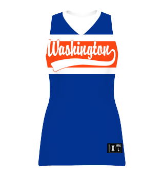 Holloway CUT_228432  Girls FreeStyle Sublimated 2-Button Softball Jersey