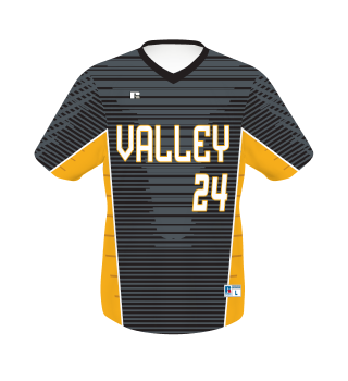 The Show Baseball Jersey in Black #19 SAN DIEGO – Free Style Cut & Stitch